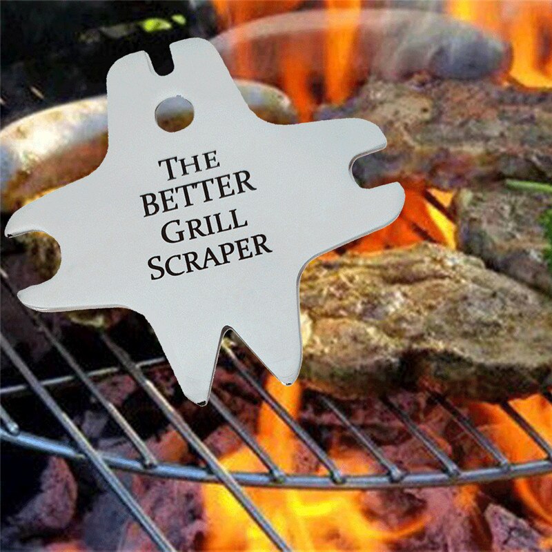 Rvs BBQ Grill Schoonmaken Schraper Barbecue Cleaner Scraper Tool Huishoudelijke Decoratie Scrapper