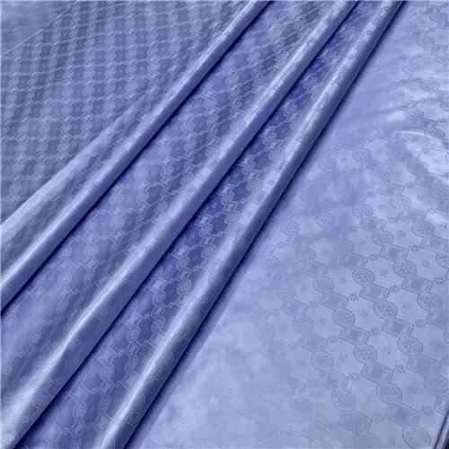 Echt bazin riche getzner atiku stoff für männer 100% baumwolle brokat jacquard stoff bazin riche Stoff5Garten/einstellen L1402-: Blau