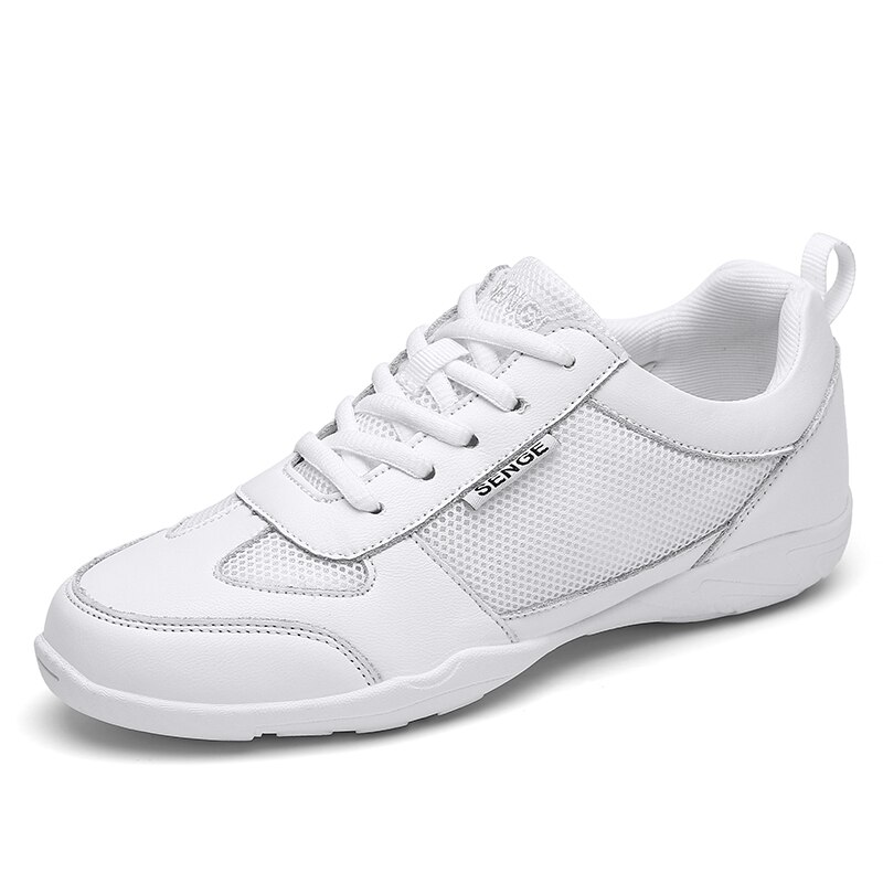 Åndbar mesh konkurrencedygtige aerobic sko cheerleading træningssko kvinders sko hvide specielle sko: 7