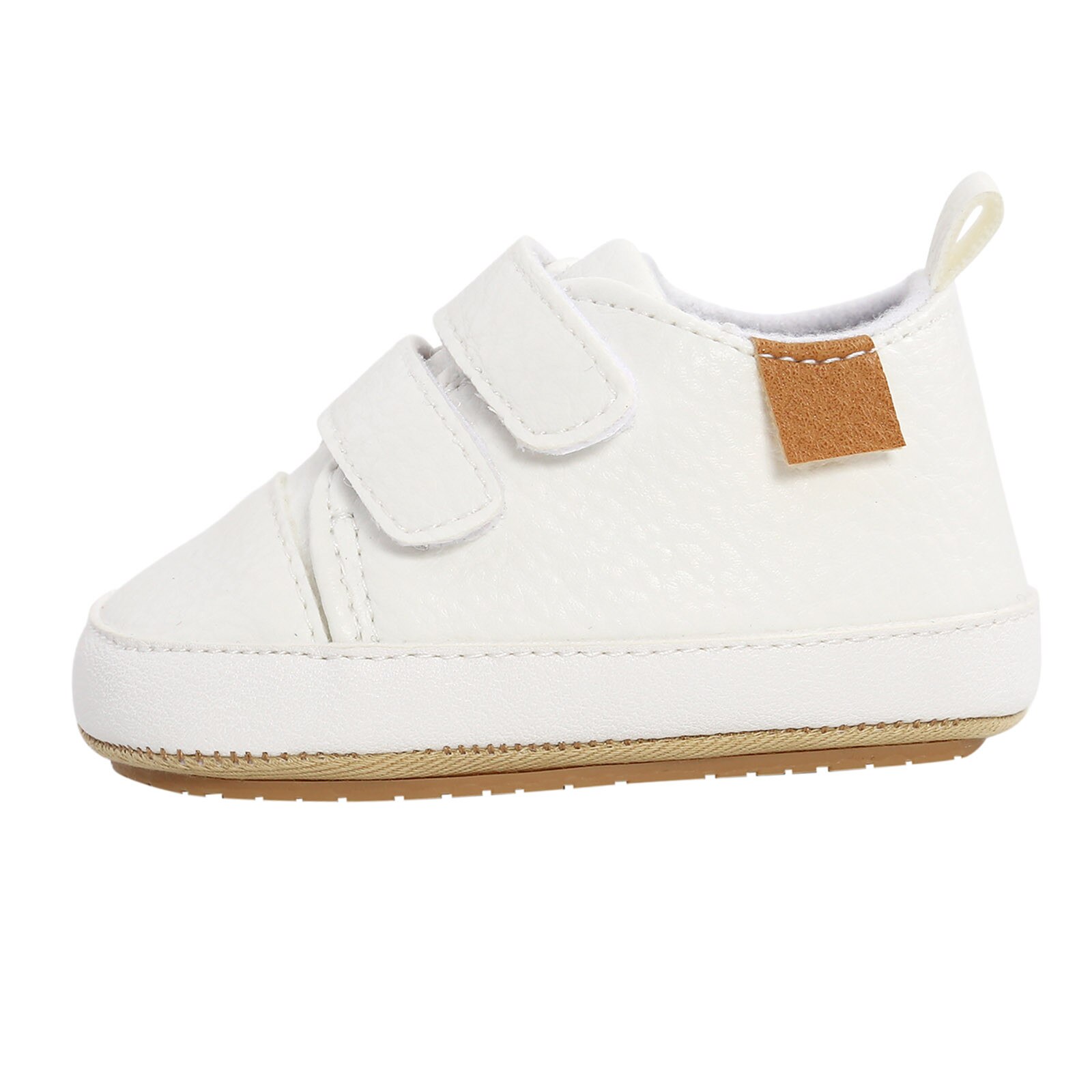 Infant Baby Girls Boys Walkers Shoes Sneaker Leather Soft Anti-slip Rubber Sole First Walkers