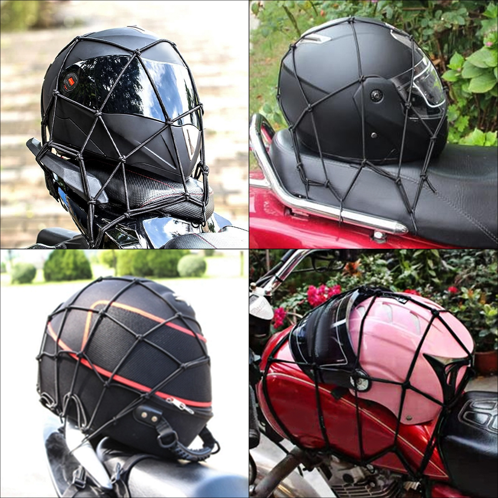 Motorrad Helm Aufbewahrung Reisetasche Artikel Netz Universal- dehnbare Helm Artikel Schutz Gittergewebe Aufbewahrung zubehör Netz Tasche