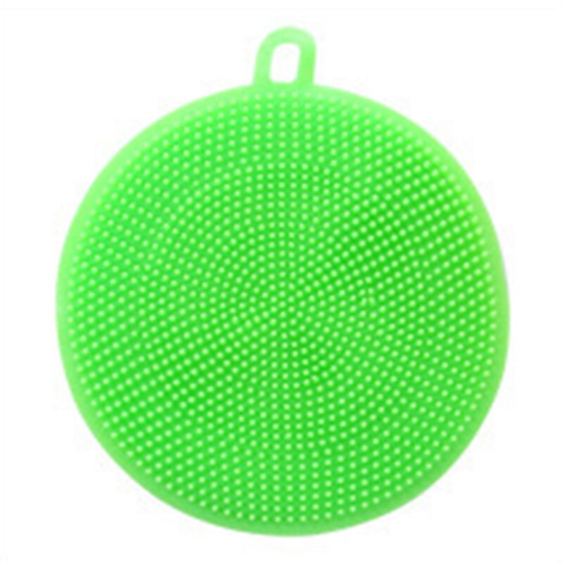 Esponja antibacteriana de silicona para lavar platos, cepillo de silicona multifunción para cocina, herramienta pequeña, protección ambiental duradera: Green Brush