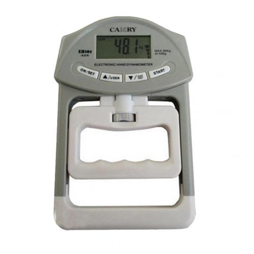 Electronic Hand Grip Strength Meter 198lb/90kg Electronic Digital LCD Hand Grip Strength Dynamometer Measuring Meter: Gray