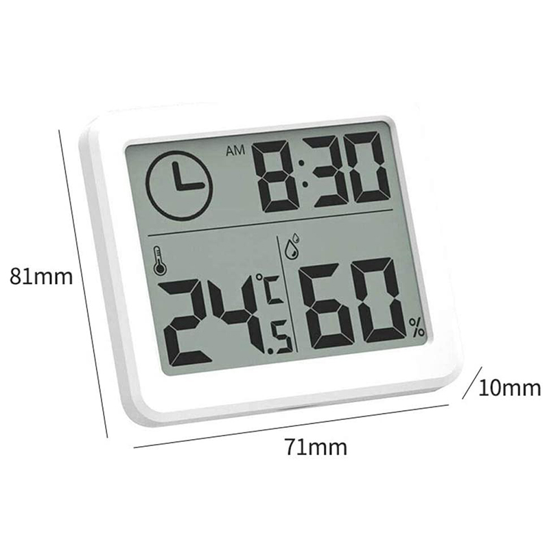Room Thermometer, Humidity Meter, Temperature and Hygrometer with LCD Screen Monitor Temperature and Humidity