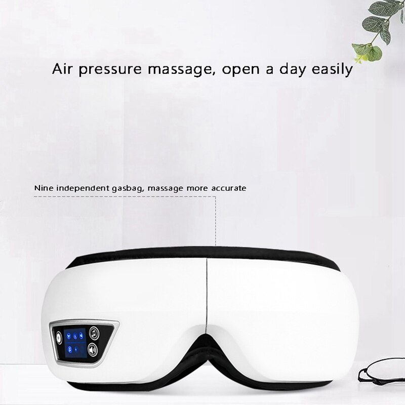Eye Massager Foldable Eye Protector Bluetooth Electric Eyes Mask Massage Vibration Heating Air Pressure Eyes Care Tool