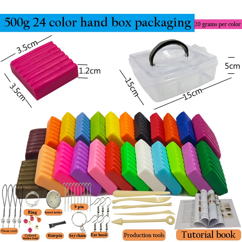 50 Colors Polymer Clay Light Soft Clay DIY Soft Molding Craft Oven Baking Clay Blocks Birthday for Kids Adult Safe Colorful: 2-1-16