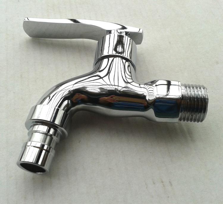 9cm Length Brass Washing Machine Water Tap Chrome Plated Wall cold water tap Laundry Faucet Bibcock