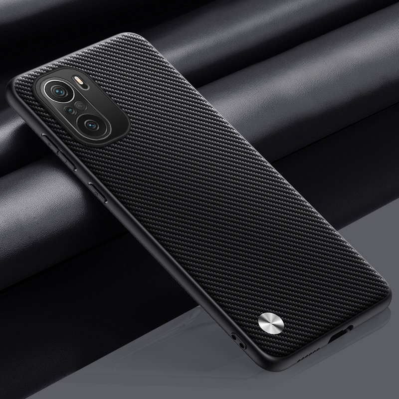 Lyxigt pu-läderfodral till xiaomi  mi 11i poco  f3 matt skal silikon heltäckande telefonskal till redmi  k40 pro plus skal: Bomullstyg / Rosagrå