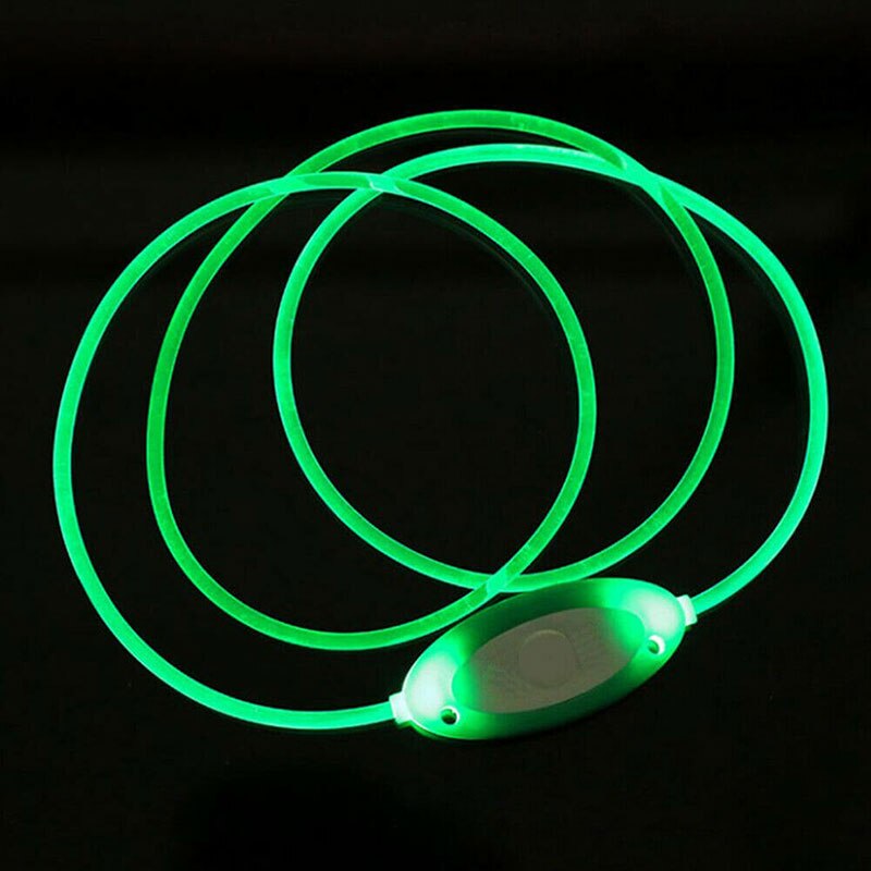 Collar luminoso LED, DIY se puede cortar y collar de perro ajustable corbata de perro suficiente colgante collar de perro led cinturon coche perro