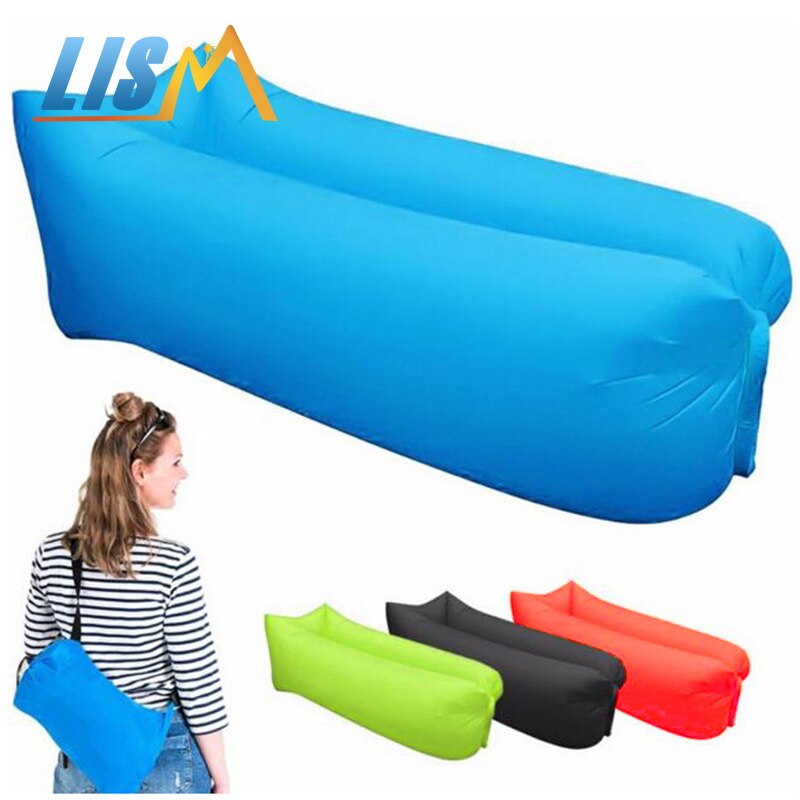 LISM Aire Libre Camping inflable sofá Lazy Bag Ultra ligero playa dormir cama reclinable deportes Trave