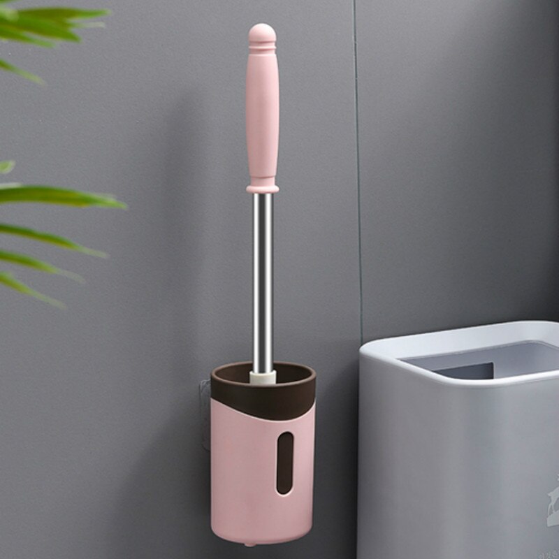 3 Kleur Wc Borstel Set Badkamer Borstel Houder Opknoping Op De Muur Met Lange Handvat Badkamer Opknoping Borstel WY606