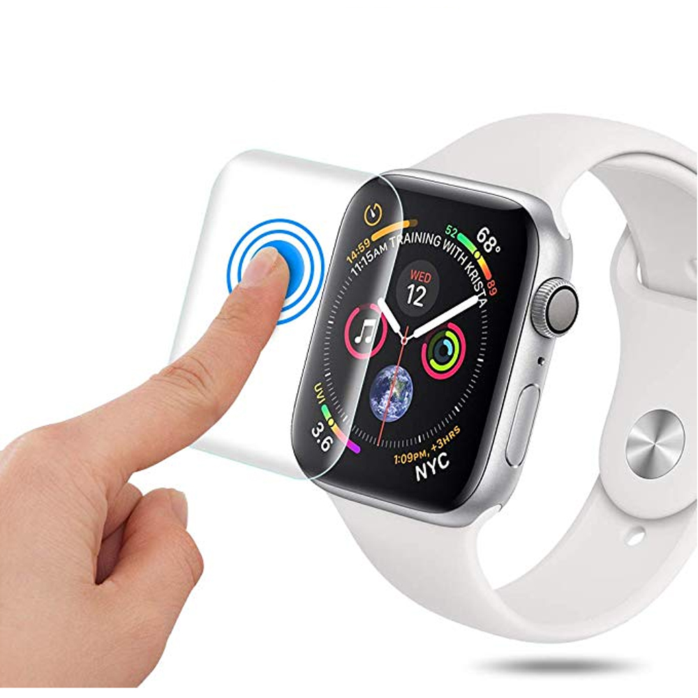 Volledige Voor Apple Horloge 4 accessoires iwatch 44mm 40mm 9D horloge Anti-Shock TPU Screen Protector Cover beschermende Film