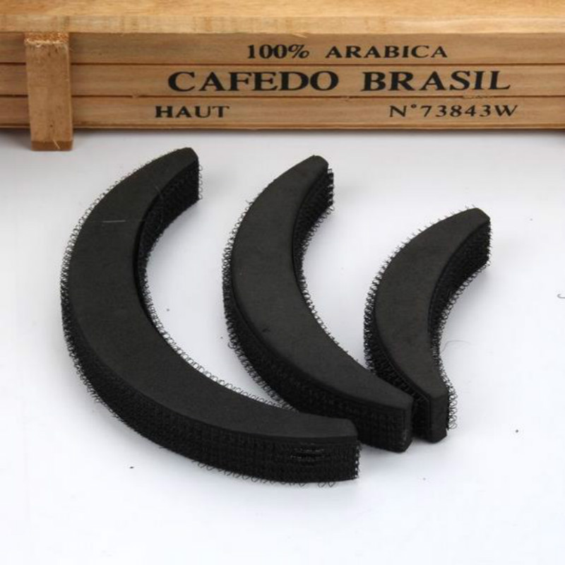 3pcs/Set Black DIY Hair Bump Volume Beehive Hair Bump Hair Pad Height Puff Paste Tools Hair Style Accessories