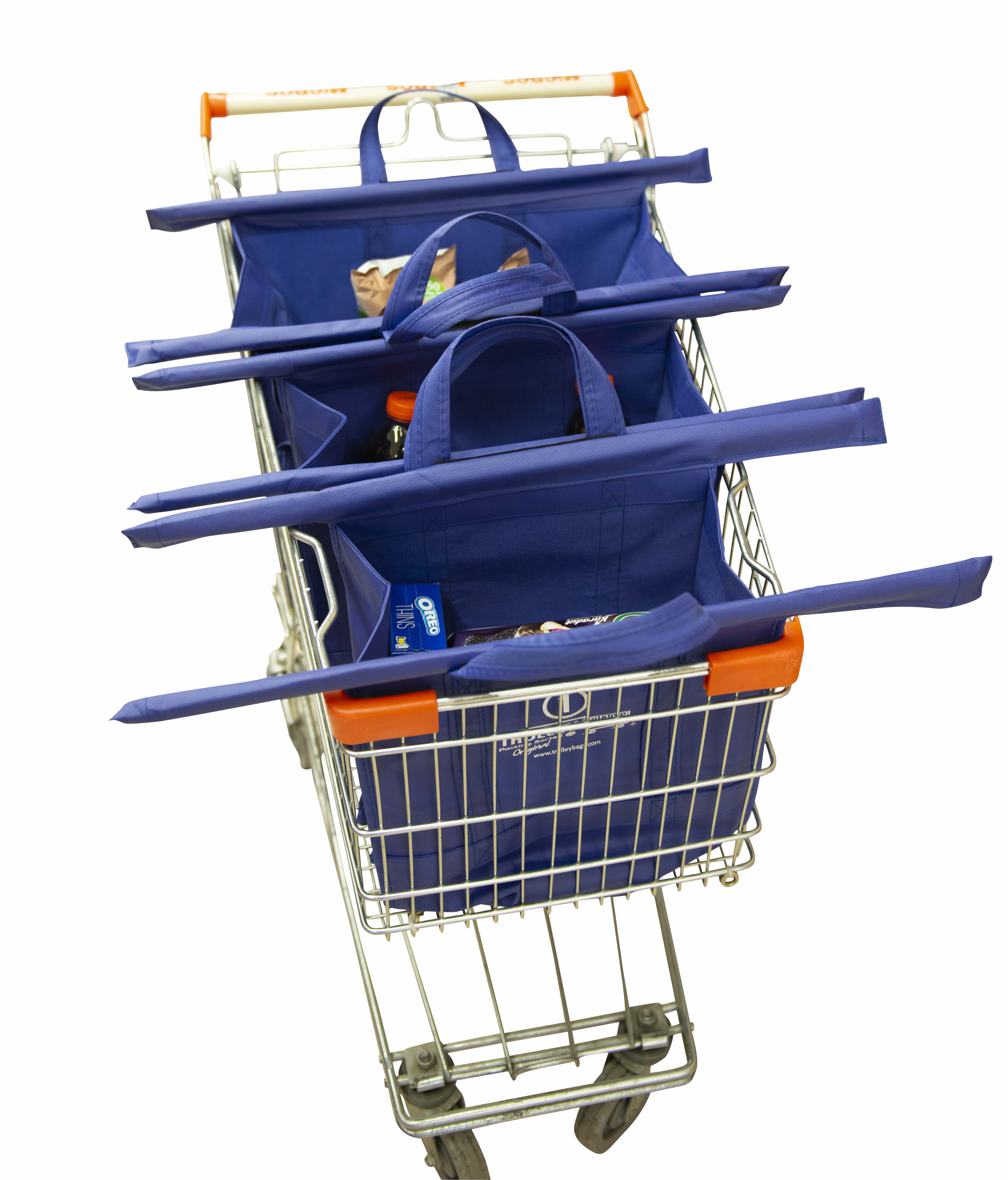 Trolley Tassen 3 Stks/set Winkelwagen Trolley Tassen Opvouwbare Herbruikbare Boodschappentas Eco Supermarkt Bag Bolsas