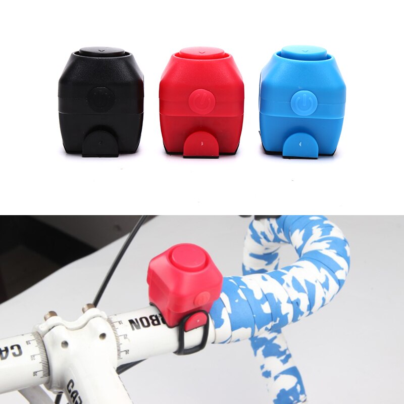 Fiets elektronische luide claxon 130 db waarschuwingsveiligheid elektrische bel politie sirene fiets stuur alarm bel fietsaccessoires