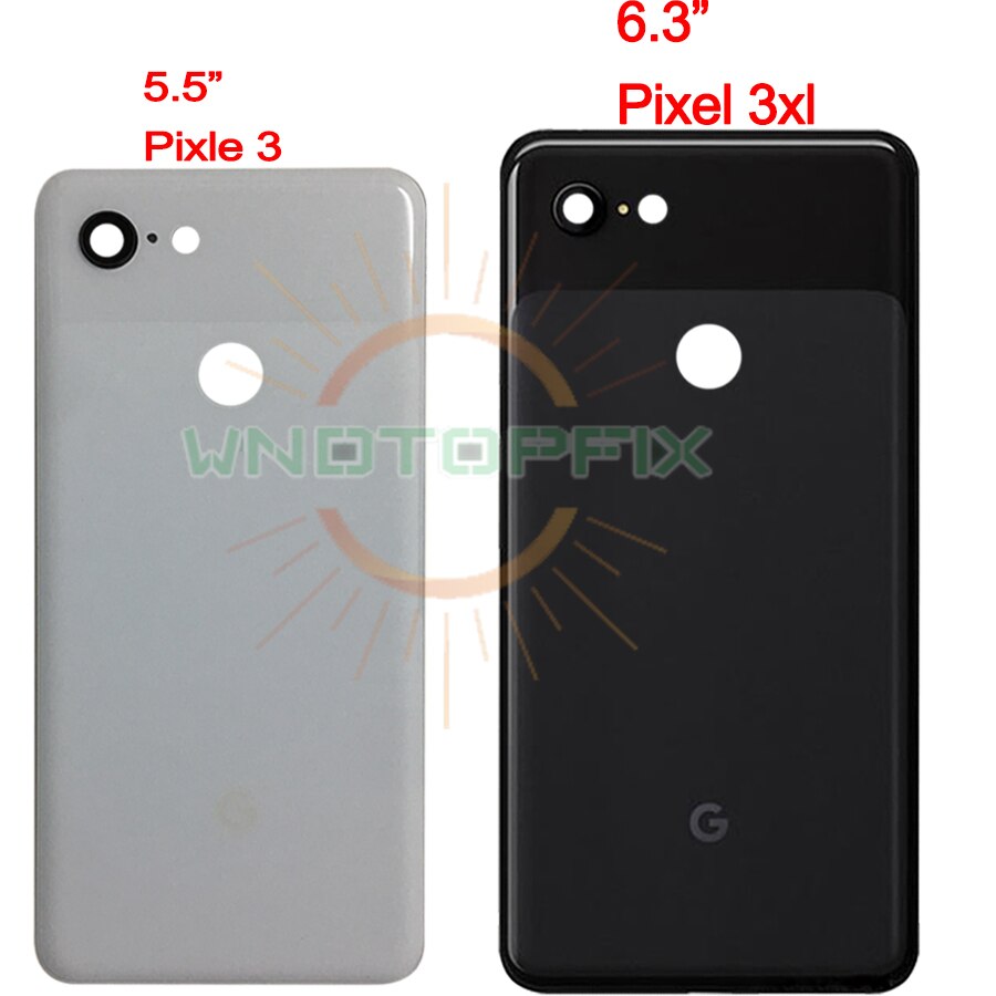 Original Google Pixel 3 xl Battery Cover back glass Door Rear Glass Housing Case 6.3" Replacement Google Pixel 3 Battery Cover