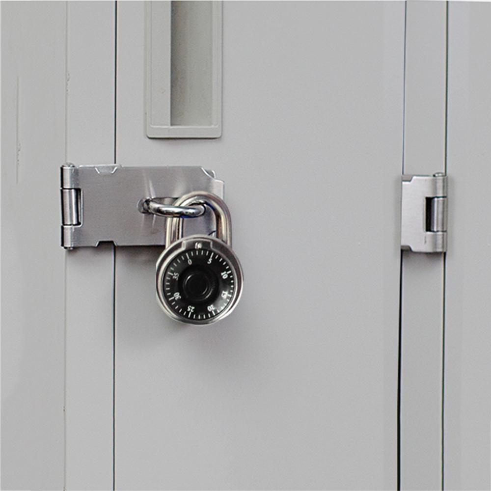 Code Lock Round Dial Number Door Lock Padlock Zinc Alloy Combination Rotary Padlock Door Lock Suitcase Travel Luggage