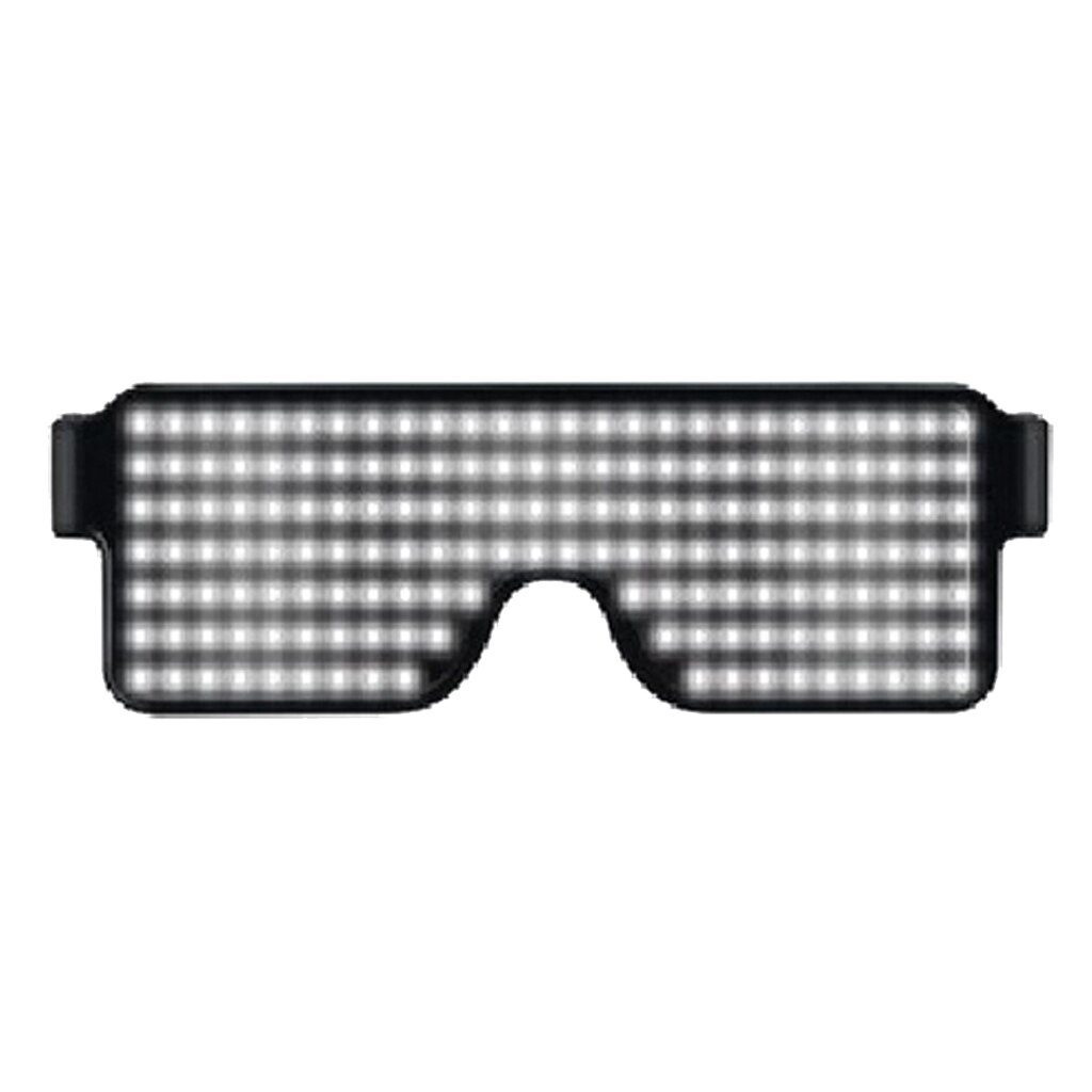 Led-lasit raveille, festivaaleille, hauskanpitoon, juhliin, urheiluun, puvuihin, edm:iin, vilkkumiseen
