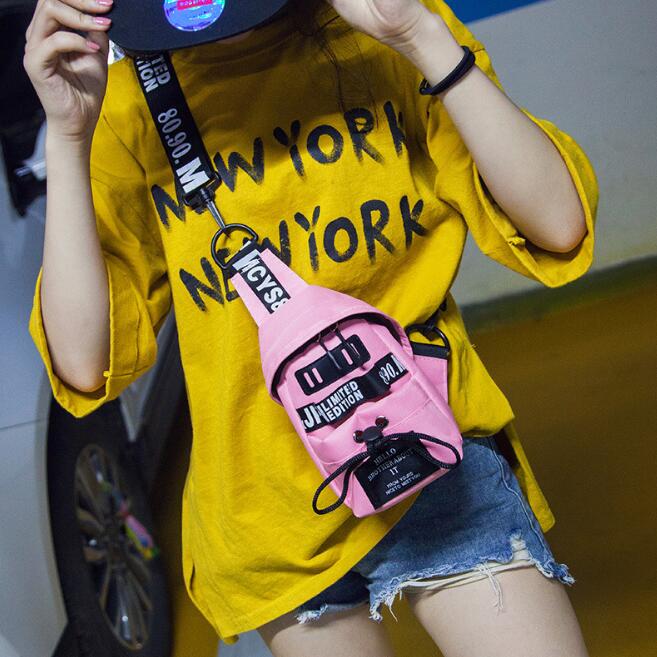 The crossbody trend men's and women's chest bag sports waist bag casual small bag