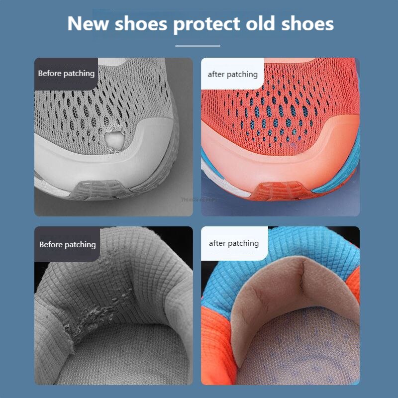 Schuhpflaster, Vamp-Reparaturaufkleber, Zuschuss, klebrige Schuhe, Einlegesohlen, Fersenschutz, Fersenlochreparatur, gefüttert, Anti-Verschleiß-Fersen-Fußpflege-Werkzeug