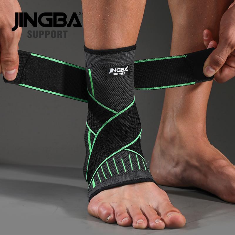 1 PCS Protective Football Ankle Support Basketball Ankle Brace Compression Nylon Strap Belt Ankle Protector: Green Bandage Ankle / L-XL