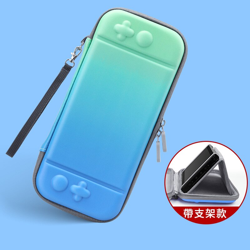 Designer per Nintendo Interruttore di Caso Della Copertura del Sacchetto del Supporto di Animal Crossing Nintendoswitch Sveglio Del Sacchetto Portatile con Staffa: Blue Green