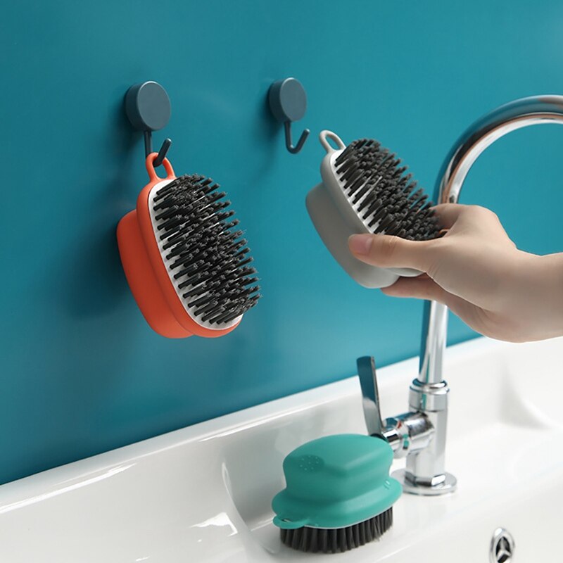 Hangable Soft-bristled Laundry Brush Small Brush For Household Shoe Washing Multifunctional Cleaning Brush Decontamination Brush