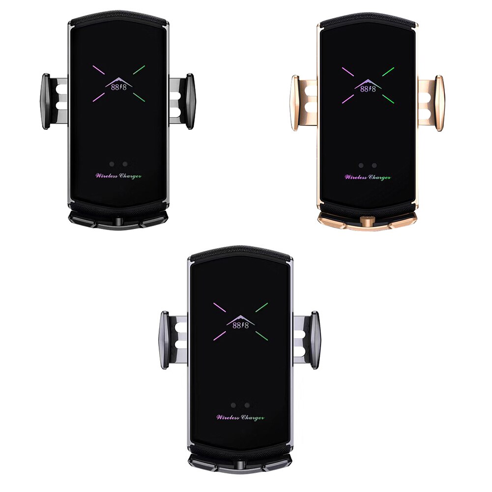 Chargeur sans fil voiture Support de téléphone pour iPhone X 8 7 6 Samsung S9 voiture évent Support de Support de téléphone Support de Support de Smartphone