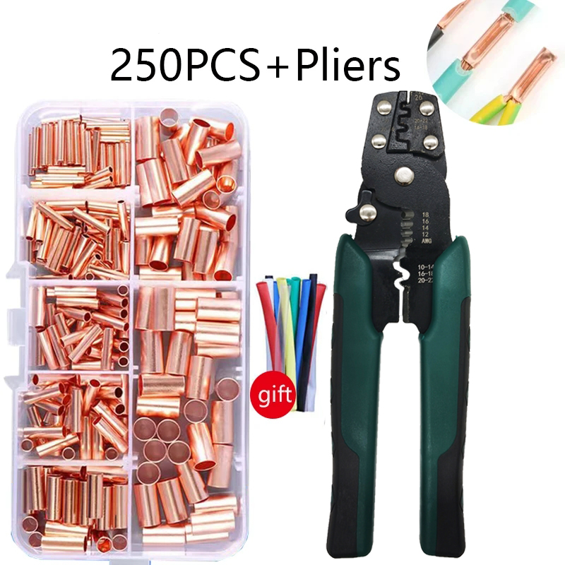 Multi-function Mini Electric Terminal Crimping Pliers With Wire Stripping Cutting Hand Crimping Tool Multiple Connector Kits: WHITE