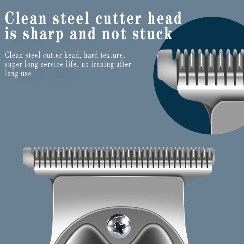 Kemei 1949 Hair Clipper All Metal Men Electric Cordless Hair Trimmer 0mm Baldheaded T Blade Finish Haircut Machine