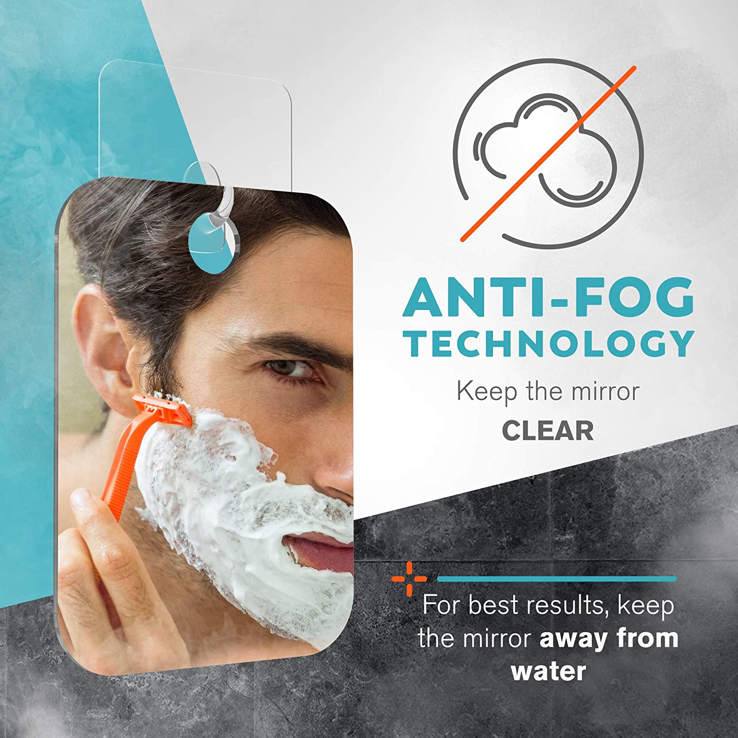 Acryl Anti Fog Spiegel Douche Scheren Fogless Spiegel Wasruimte Reisaccessoires Voor Vrouwen Make-up Man Scheren Badkamer Gereedschap