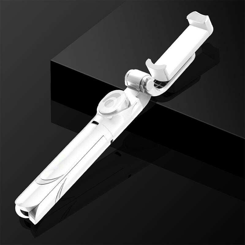Oppselve 3 in 1 Bluetooth Selfie Stick Tripod Extendable Monopod Universal For iPhone X XR XS Max 7 8 Plus Samsung Huawei Phone: White