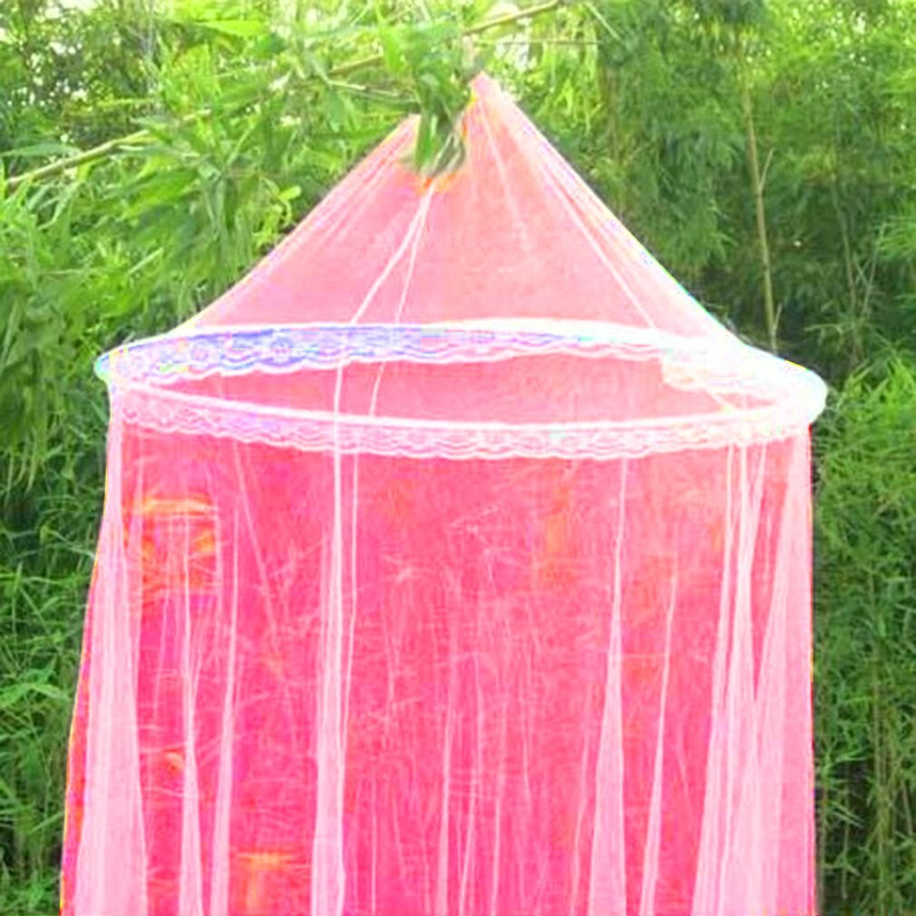 3Colors Summer Elgant Hung Dome Mosquito Net For Double Bed Summer Polyester Mesh Fabric Home bedroom Baby Hanging Decor
