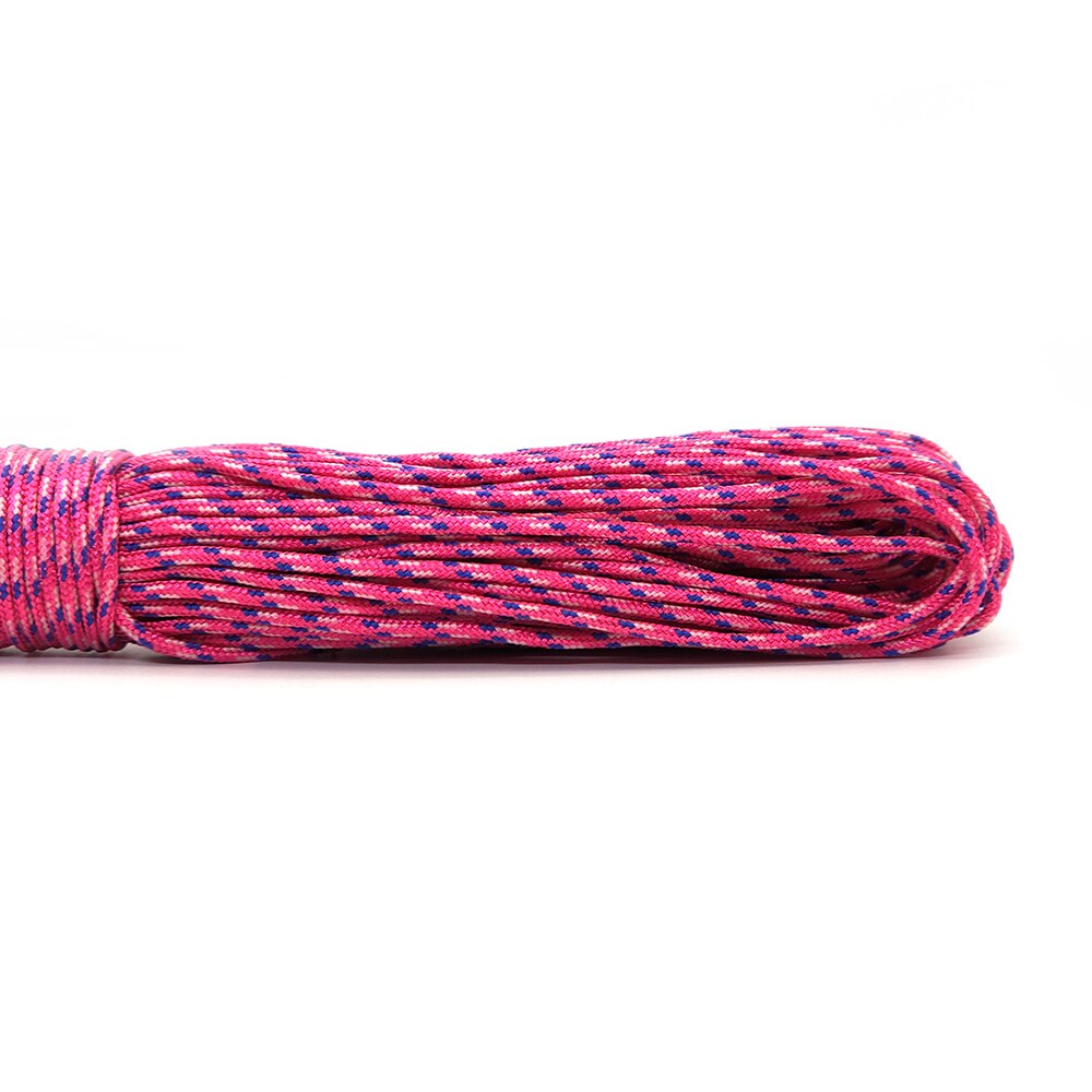 100 kolorów Paracord 2mm 25FT 50FT 100FT liny 1 Strand Paracorde na świeżym powietrzu sprzęt do survivalu bielizny DIY bransoletka hurtownia: 270 / 100ft