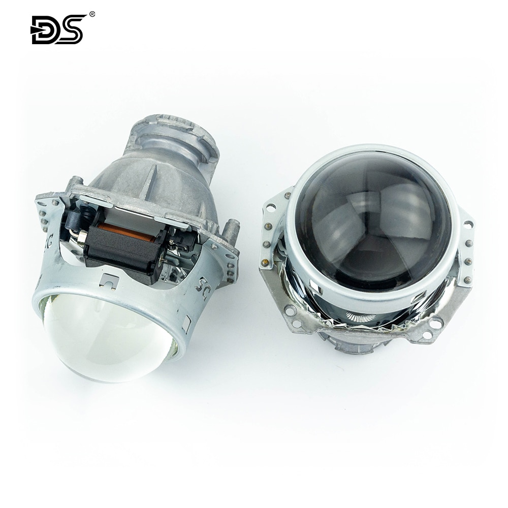 Ds 2 Stuks 3 Inch Universele Hella5 Bi Xenon Hid Projector Lens Fit D1S D2S D3S D4S D2H Xenon Lamp voor Motorfiets Auto Koplamp