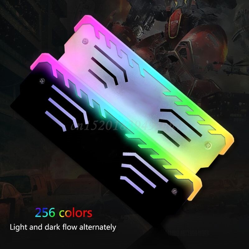 Muisti-ram rgb -jäähdytin jäähdytyselementti jäähdytysliivi diy-pc-pelille mod ddr ddr 3 ddr 4 -lisävarusteet