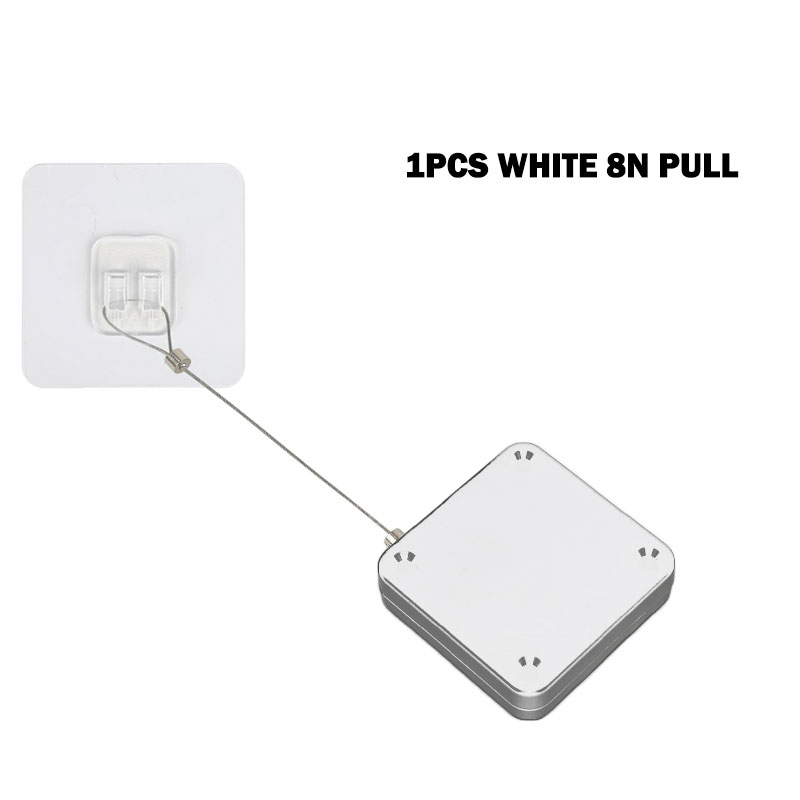 Hardware Mini Automatic Sensor Door Closer Door-closing-Connector Stretchable 1.2m Automatically Close For All Doors Punch-Free: White 800g Pull