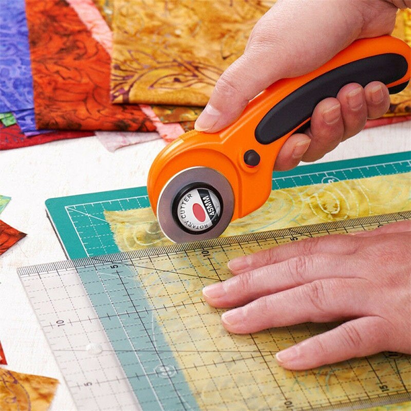 28/45mm Leder Stoff rotierend Schneider Rolle Schneiden Werkzeug mit Scharf Klingen Pro gefühlt Stoff Patchwork Leder Handwerk