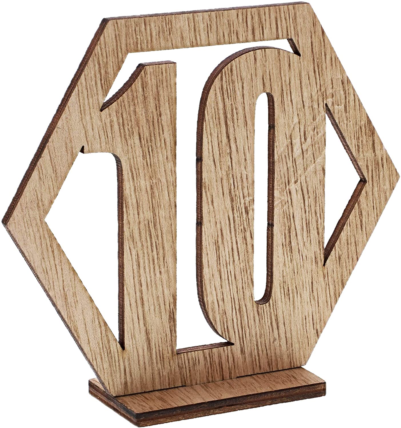 1-30 Numbers Wood Signs Wedding Hexagon Table Number Wooden Table Numbers Rustic Wedding Engagement Seat Numbers Sign