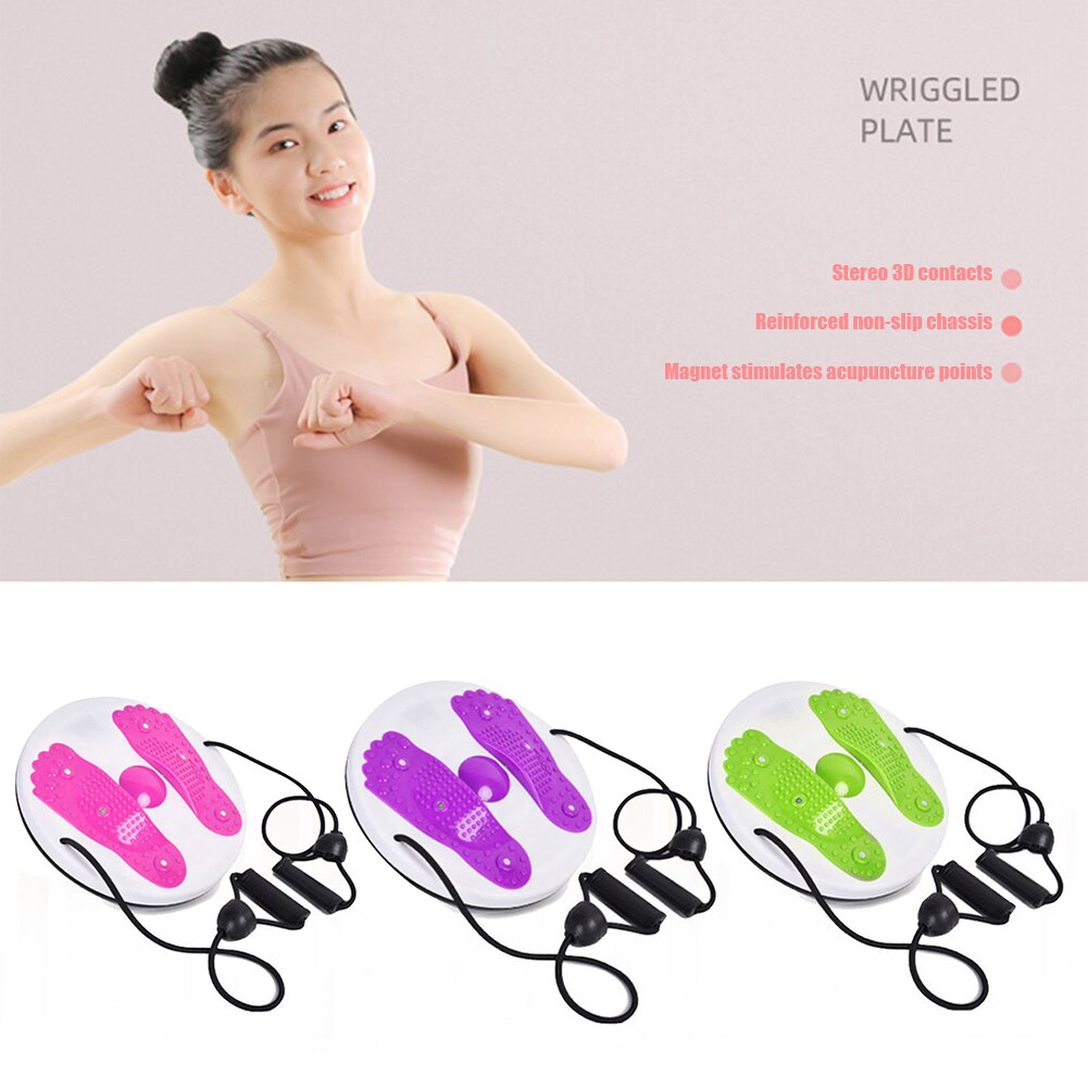 Yoga placa Twister giro con resistencia cuerda adelgazar vientre piernas Fitness cintura Ejercicio de equilibrio cuerpo edificio equipar