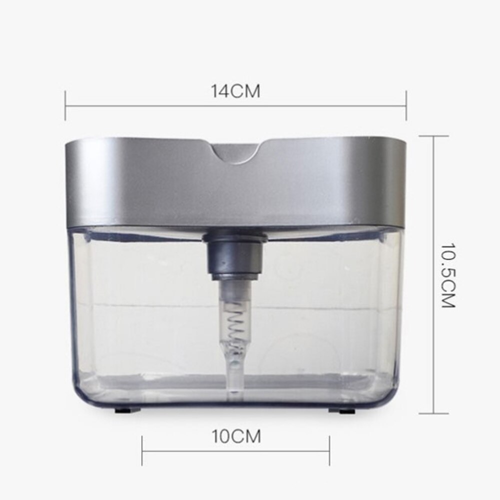 Zeep Pomp Dispenser Levert Zeep Pomp Dispenser Met Spons Houder 2-In-1 Container Huishoudelijke Producten Vloeibare Dispenser