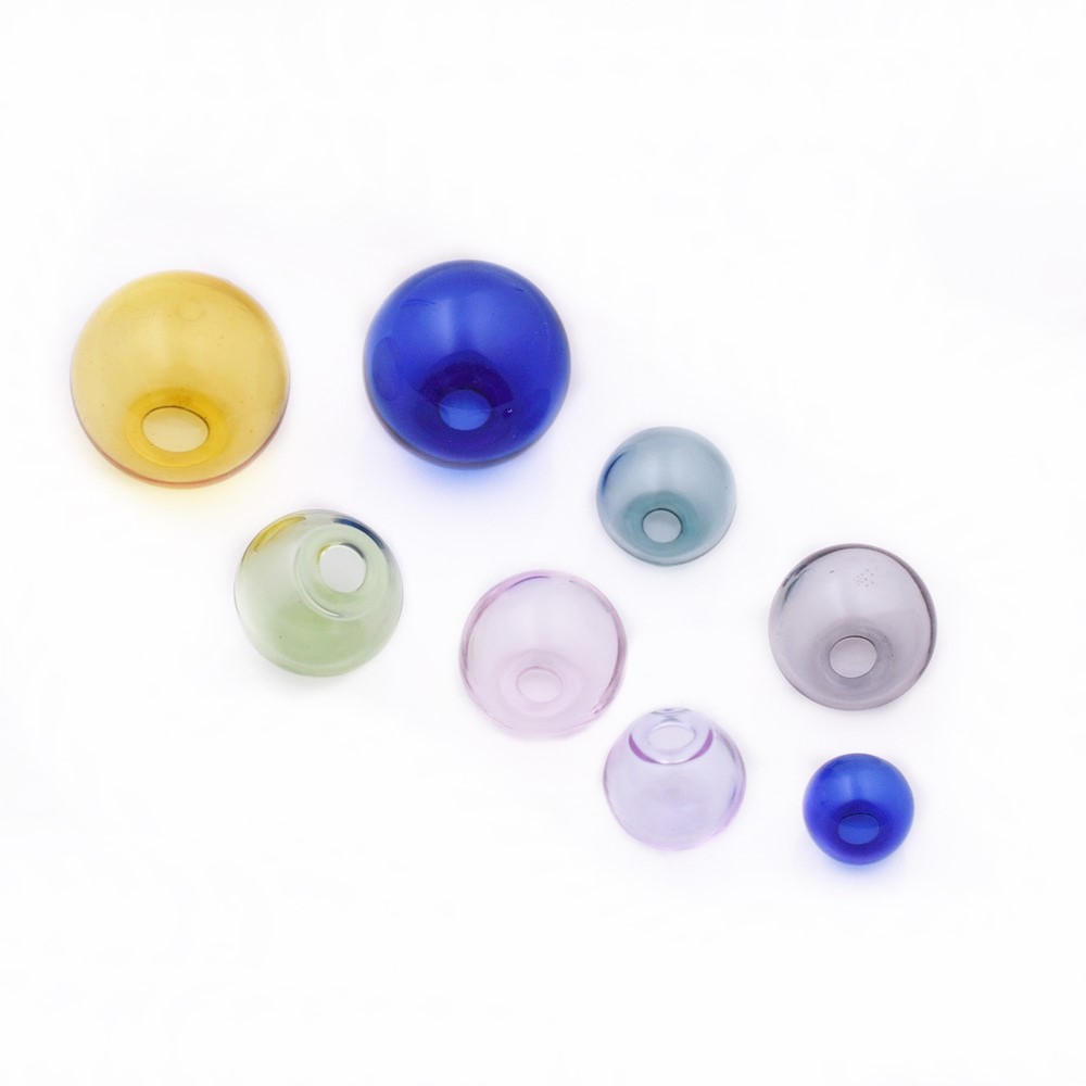 10 Stück 8–16 mm hohle Farbe Glaskugel mit See Globus Perlen Kugel Glasflasche Fläschchen Reize Schmuckherstellung Zubehör Erkenntnisse