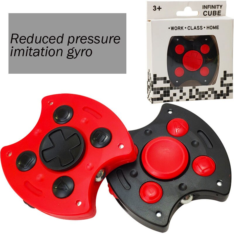 Fidget spinner top hand abs plast reducerat tryck rotera pedagogiska leksaker barn stressavlastning