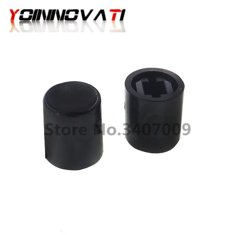 100PCS A03 Square Hole Rotary Power Button Power Switch Straight Key Switch Cap