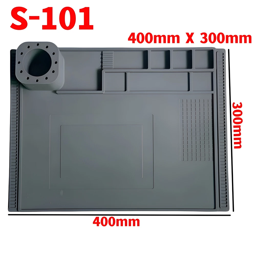 Heat Insulation Working Mat Heat-resistant Soldering Station Repair Insulation Insulator Pad Maintenance Platform Soldering Mat: GOLD
