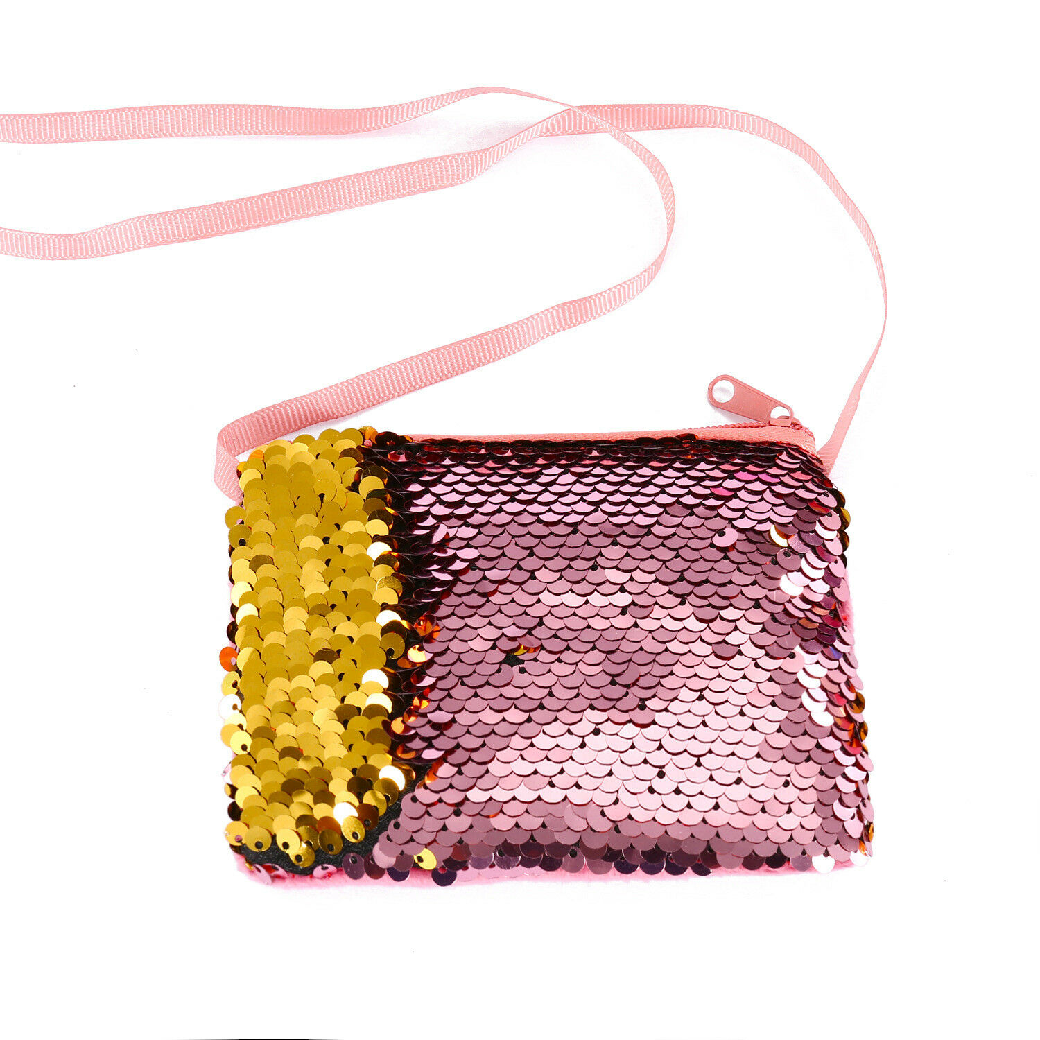 Baby Sequins Coin Purse Change Wallet Kids Pouch Glittering Clutch Bags Satchel Blue Pink Purple Red Yellow Champagne