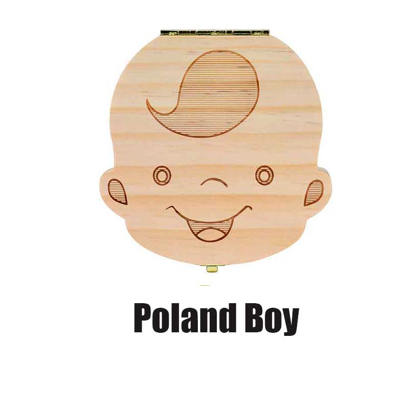 Grækenland / engelsk baby tandboks arrangør mælketænder opbevaring navlestreng lanugo gem indsamle baby souvenirs