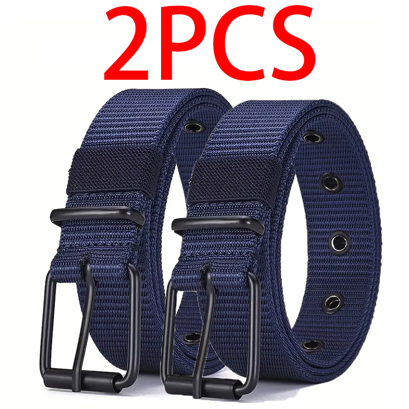 Cinturón de nailon súper duradero para hombre con hebilla de liberación rápida, adecuado para ropa de trabajo diaria, versátil tanto para hombres como para mujeres: Oro