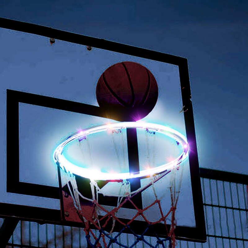 LED Panier Panier De Basket Solaire Bande Lumineuse Panier Cerceau Jante Table Basket-Ball Cerceau Bande Lumineuse Panier De Basket Avec Des Lumières
