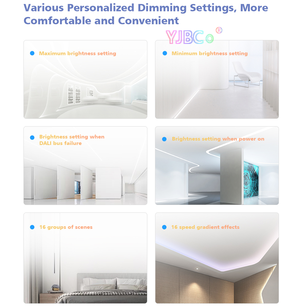 Dali led-dimmer 12v 24v 360w 480w konstantspänningsdimmerdrivare led-remsa  da1 1ch eller  da4 4 -kanalsdimmerstyrenhet